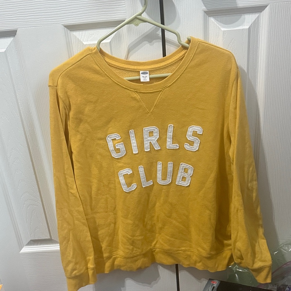 Old Navy Girls' Club Mustard Sweatshirt